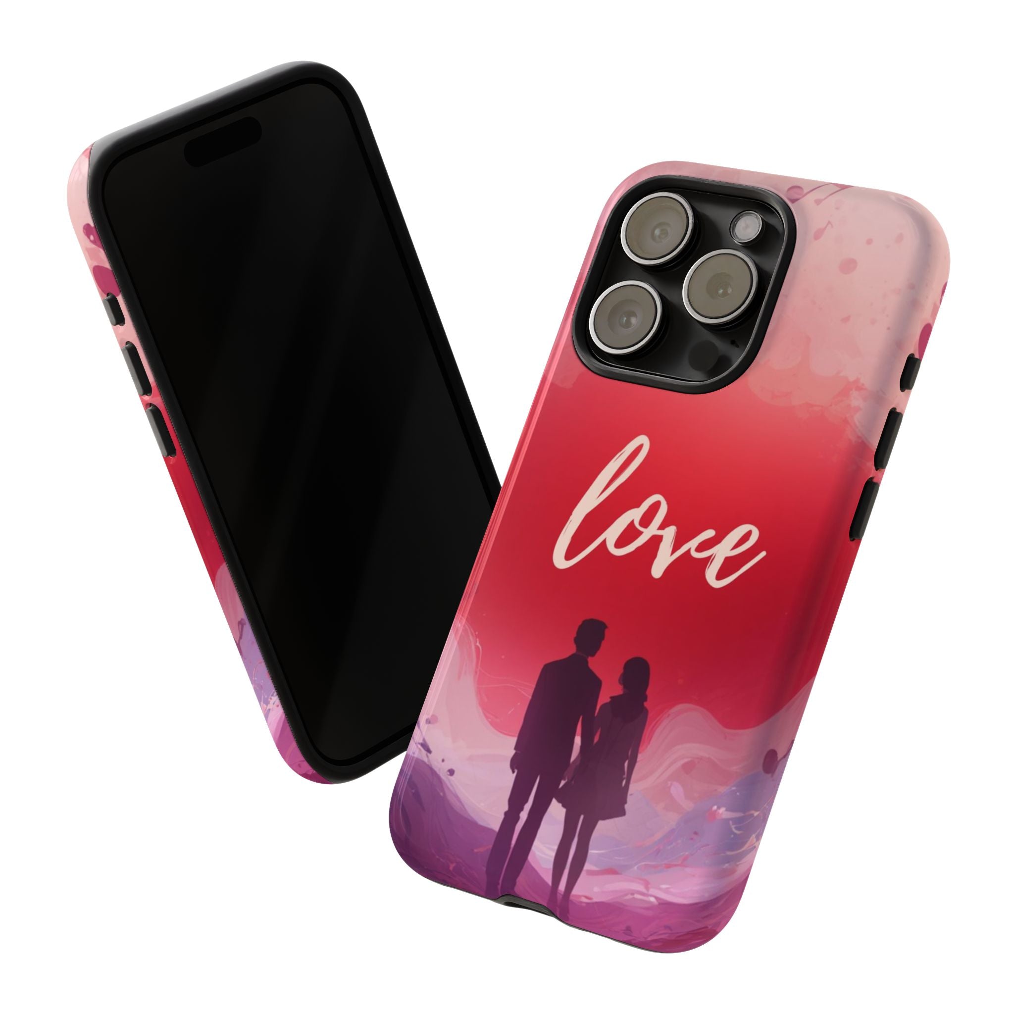 Phone Case — Couple Silhouette Love Protective Tough Case