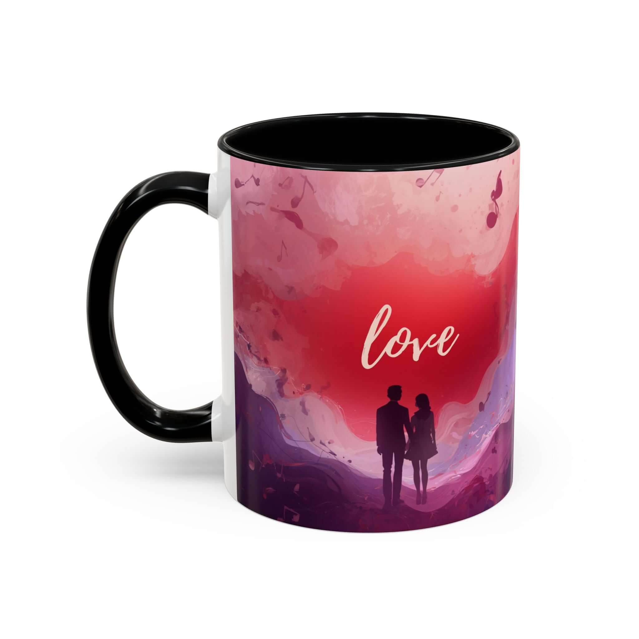 Couple Silhouette Love Mug Accent Coffee Mug 11oz 15oz