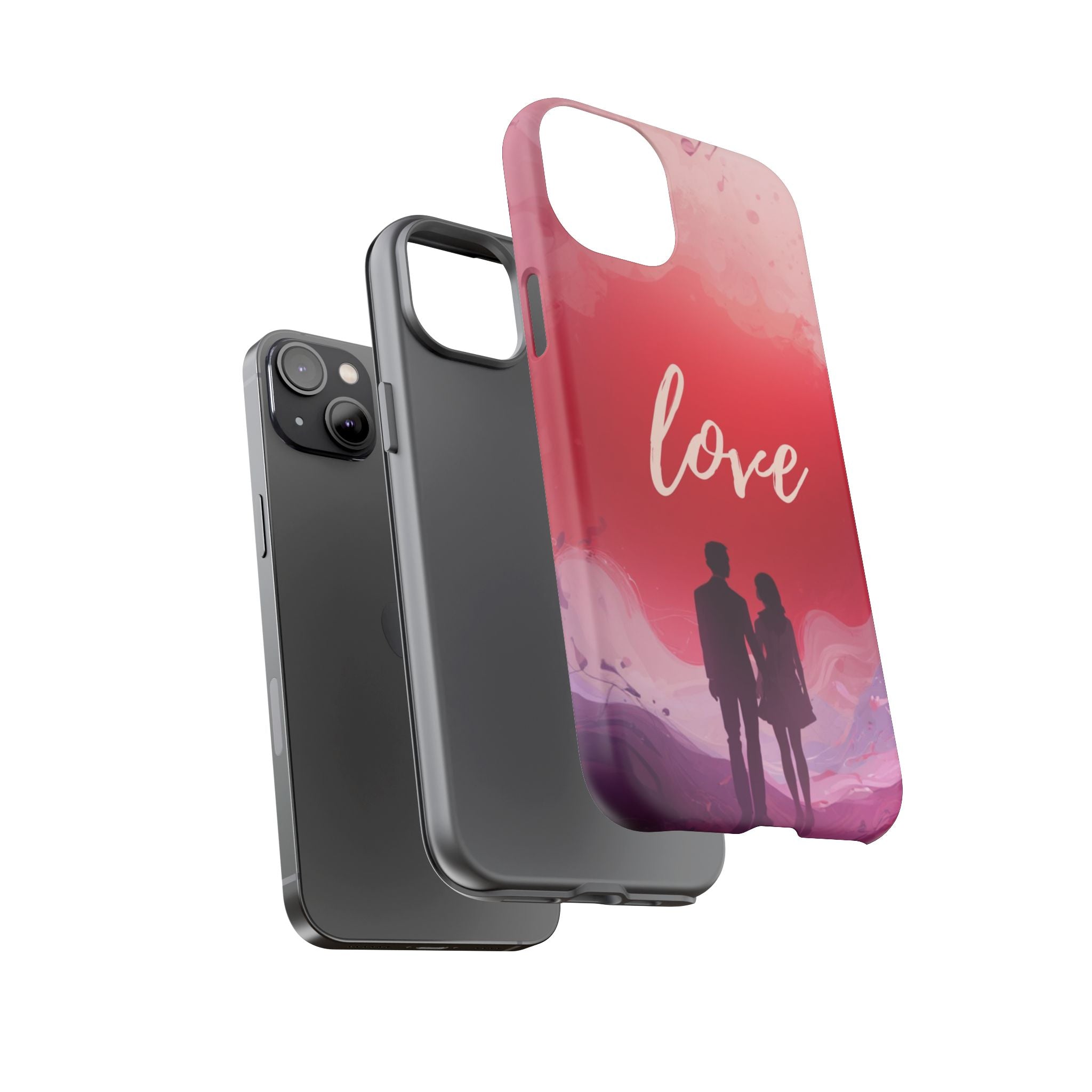 Phone Case — Couple Silhouette Love Protective Tough Case