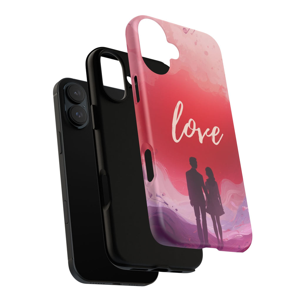 Phone Case — Couple Silhouette Love Protective Tough Case