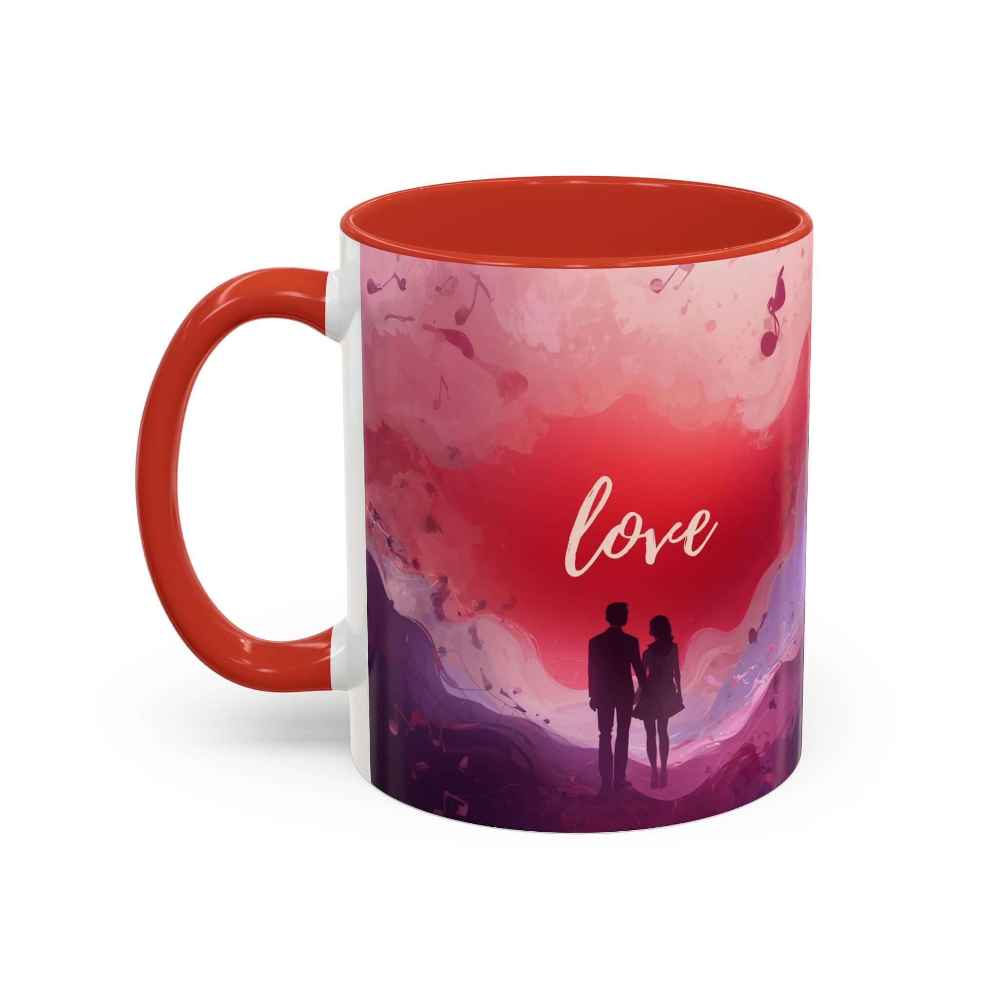 Couple Silhouette Love Mug Accent Coffee Mug 11oz 15oz