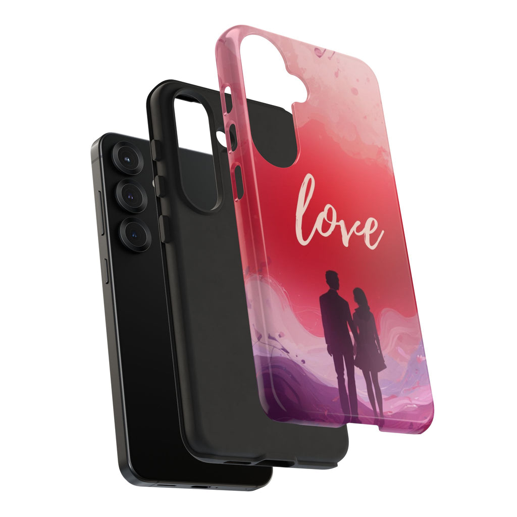 Phone Case — Couple Silhouette Love Protective Tough Case