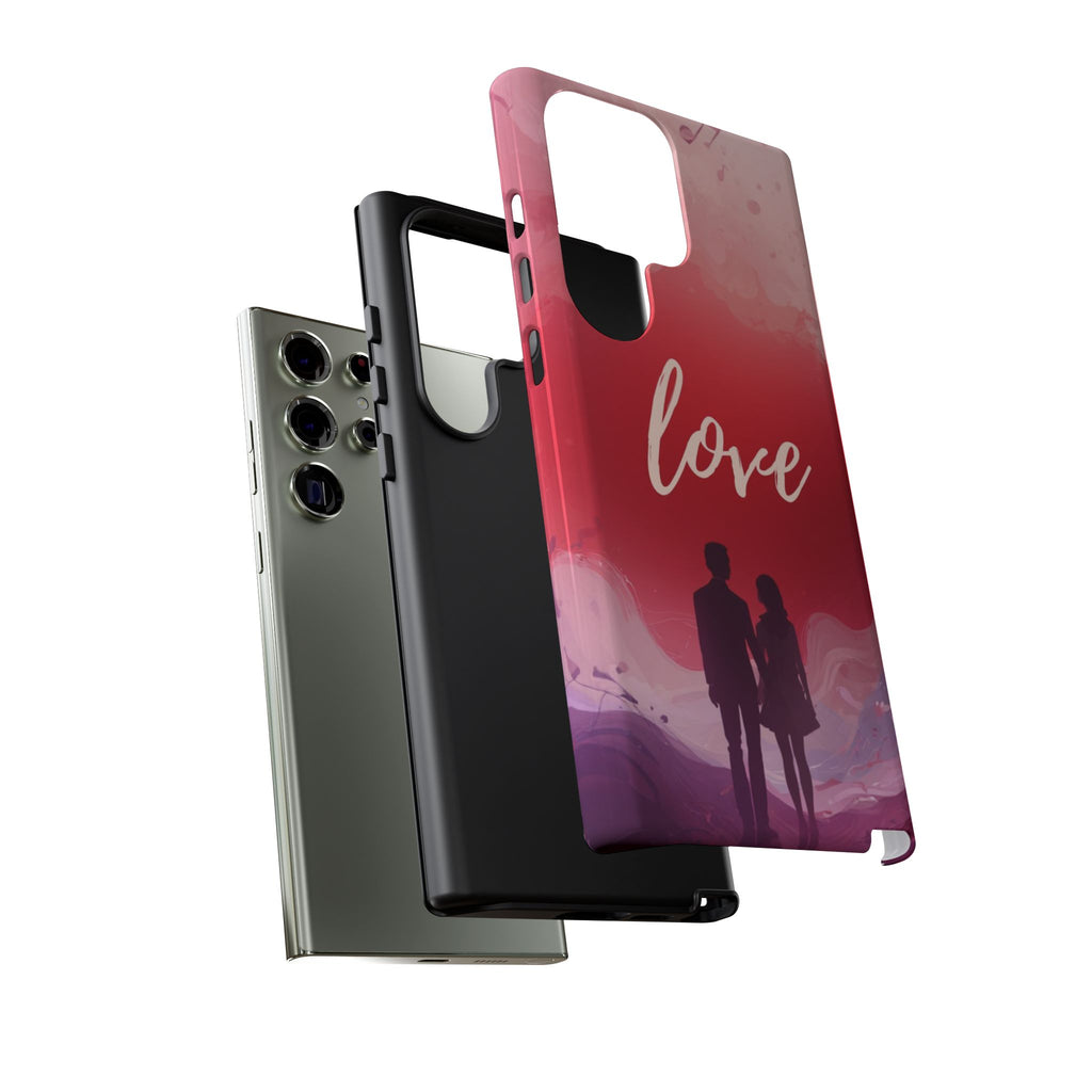 Phone Case — Couple Silhouette Love Protective Tough Case