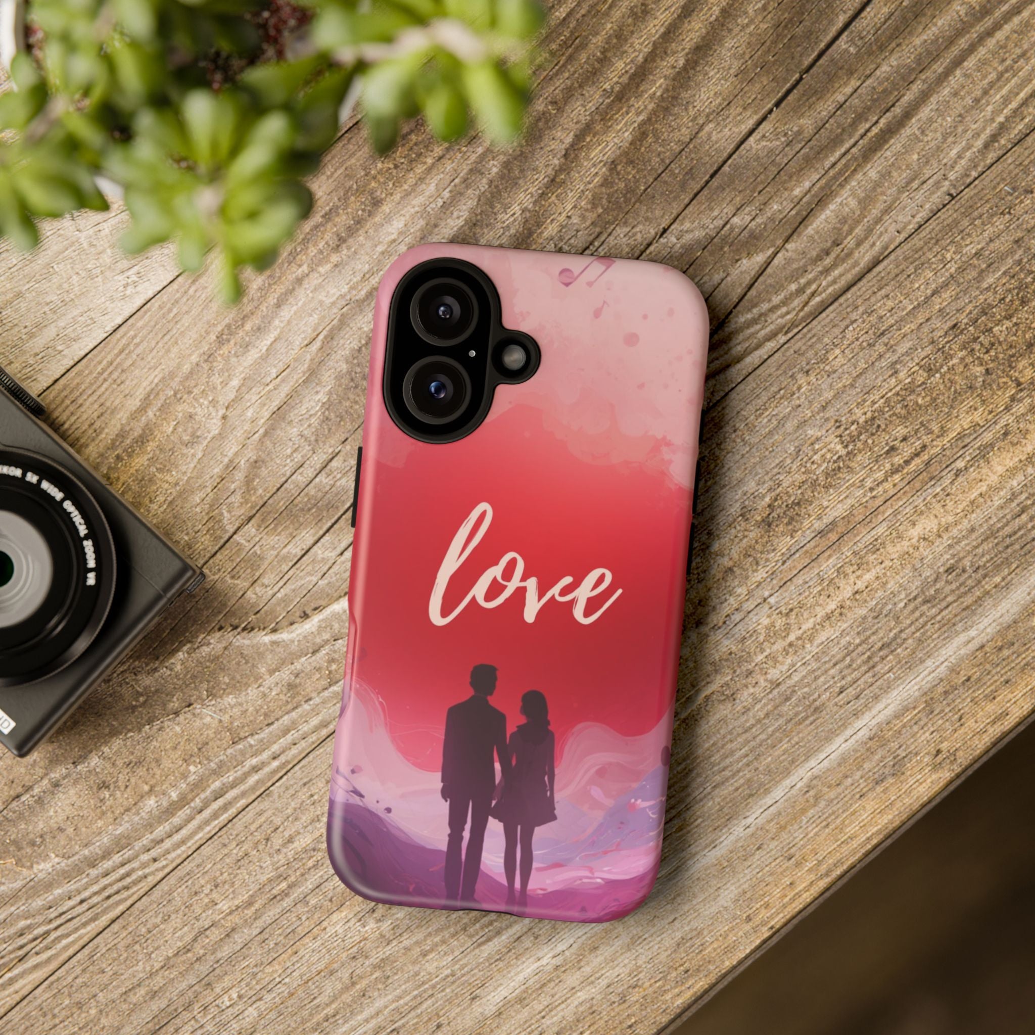 Phone Case — Couple Silhouette Love Protective Tough Case