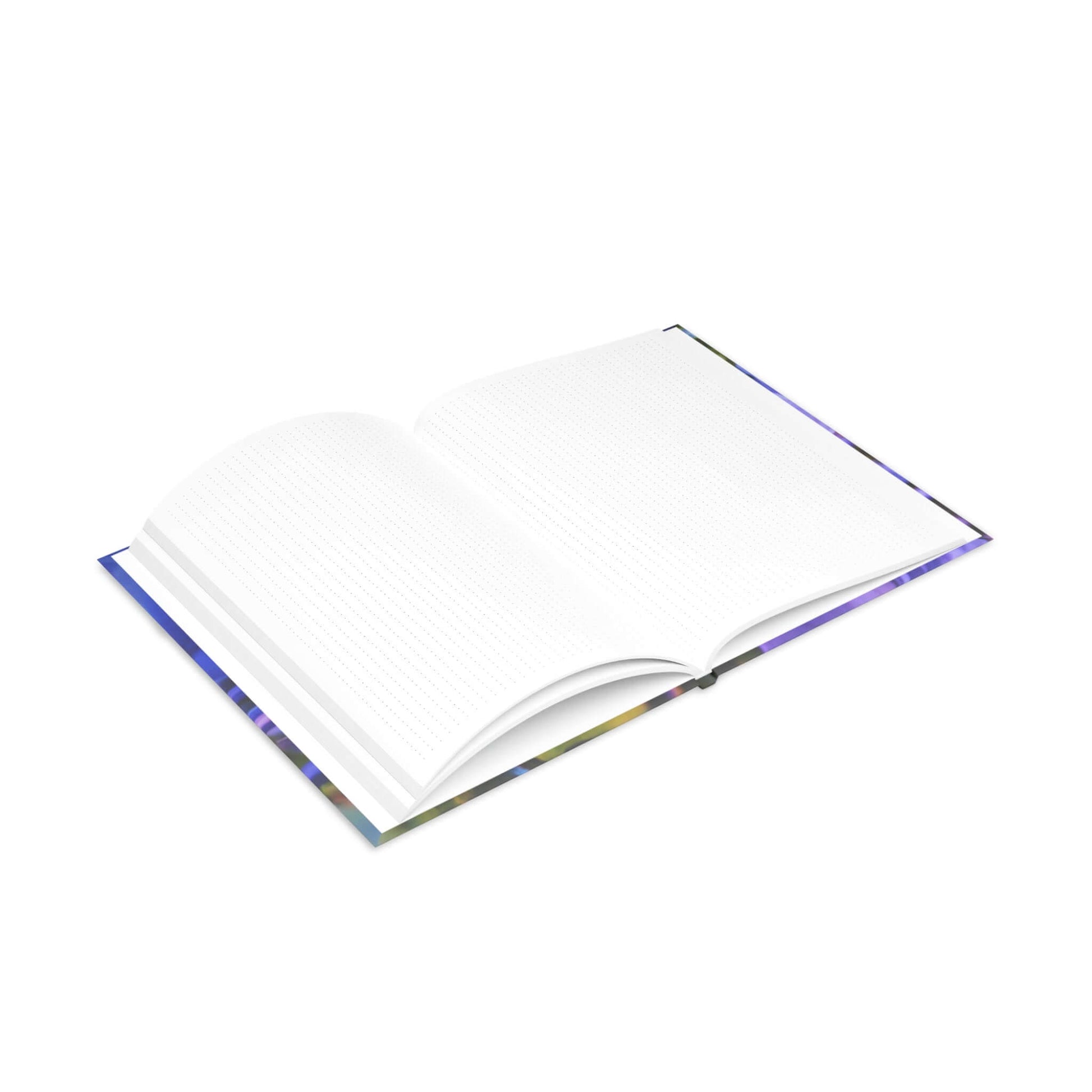 Blue Hydrangea Stem Puffy Hardcover Notebook