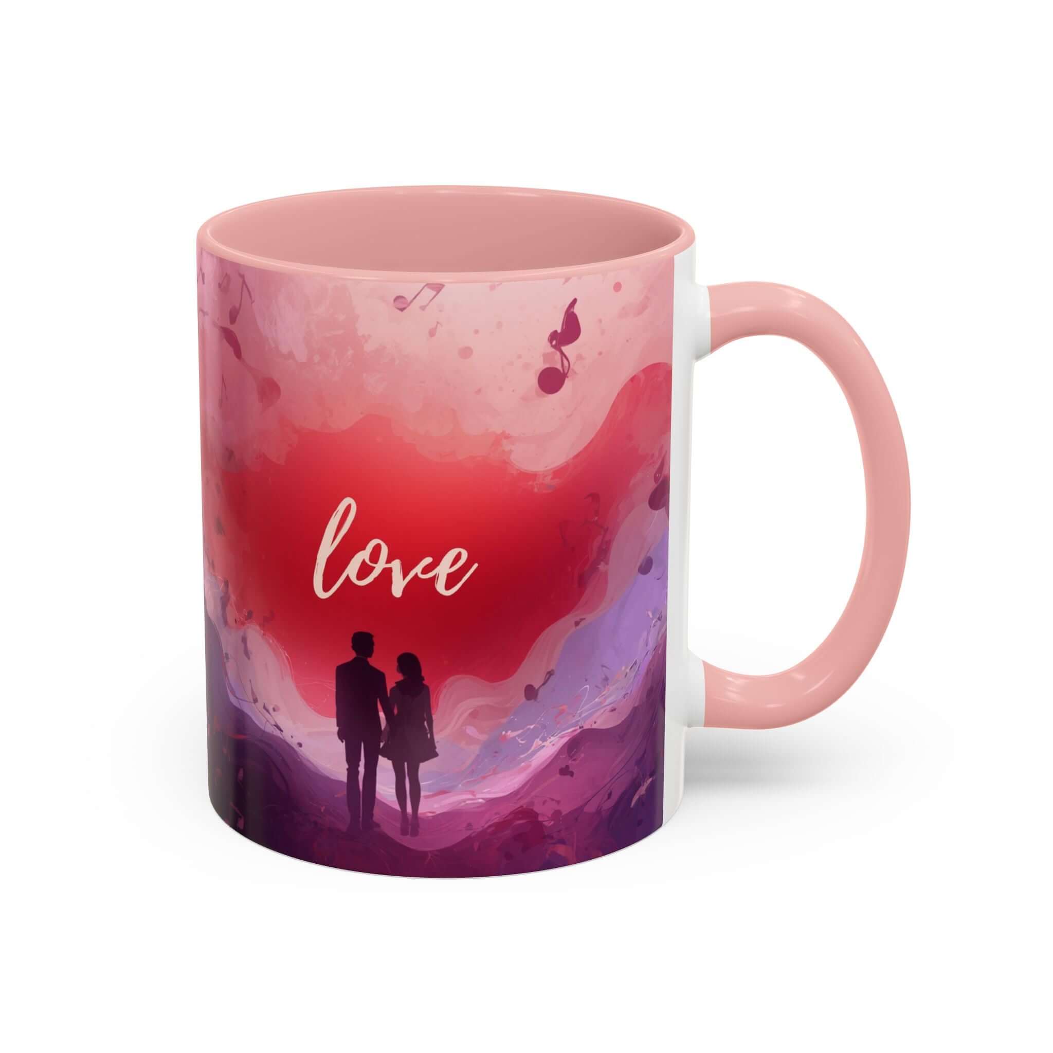 Couple Silhouette Love Mug Accent Coffee Mug 11oz 15oz