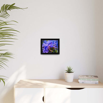 Blue Hydrangea Stem Canvas Wall Art