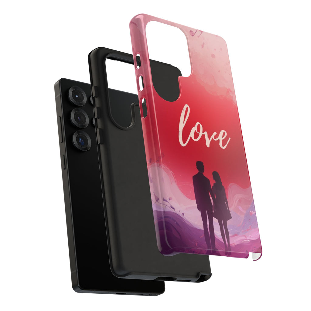 Phone Case — Couple Silhouette Love Protective Tough Case