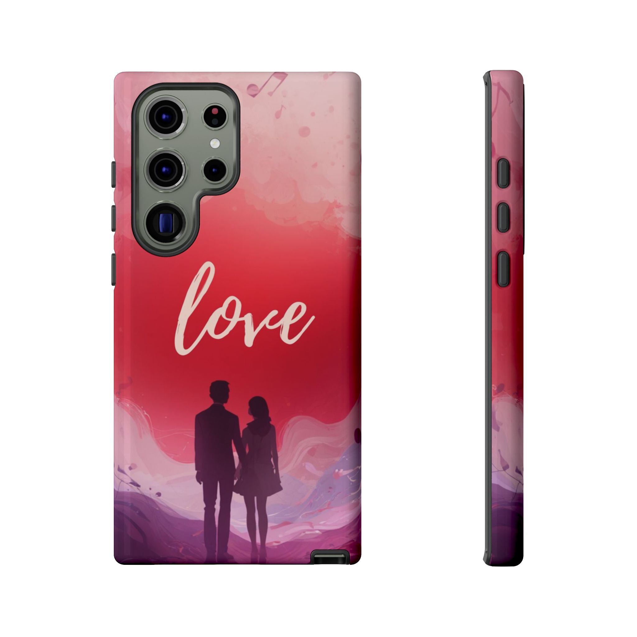 Phone Case — Couple Silhouette Love Protective Tough Case