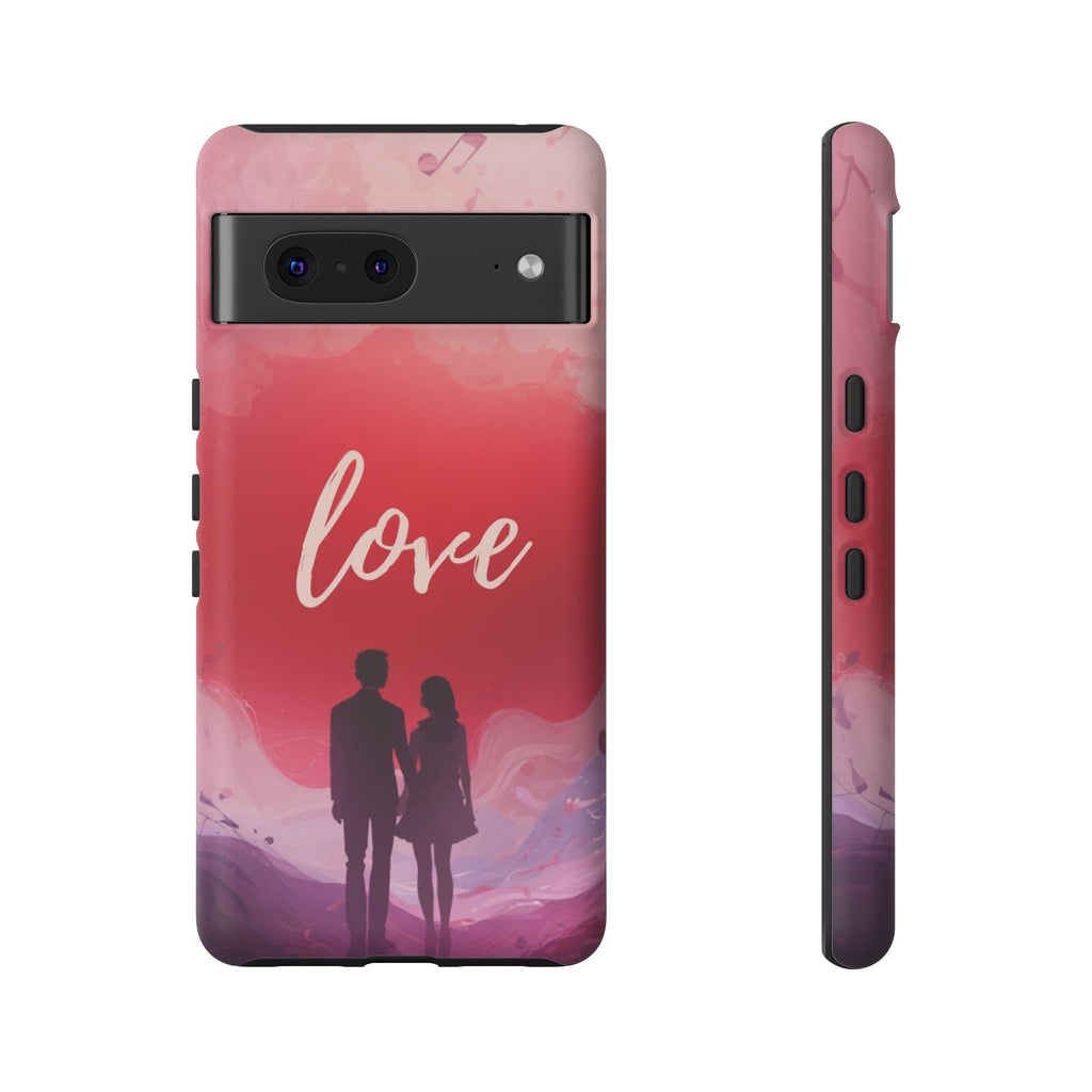 Phone Case — Couple Silhouette Love Protective Tough Case