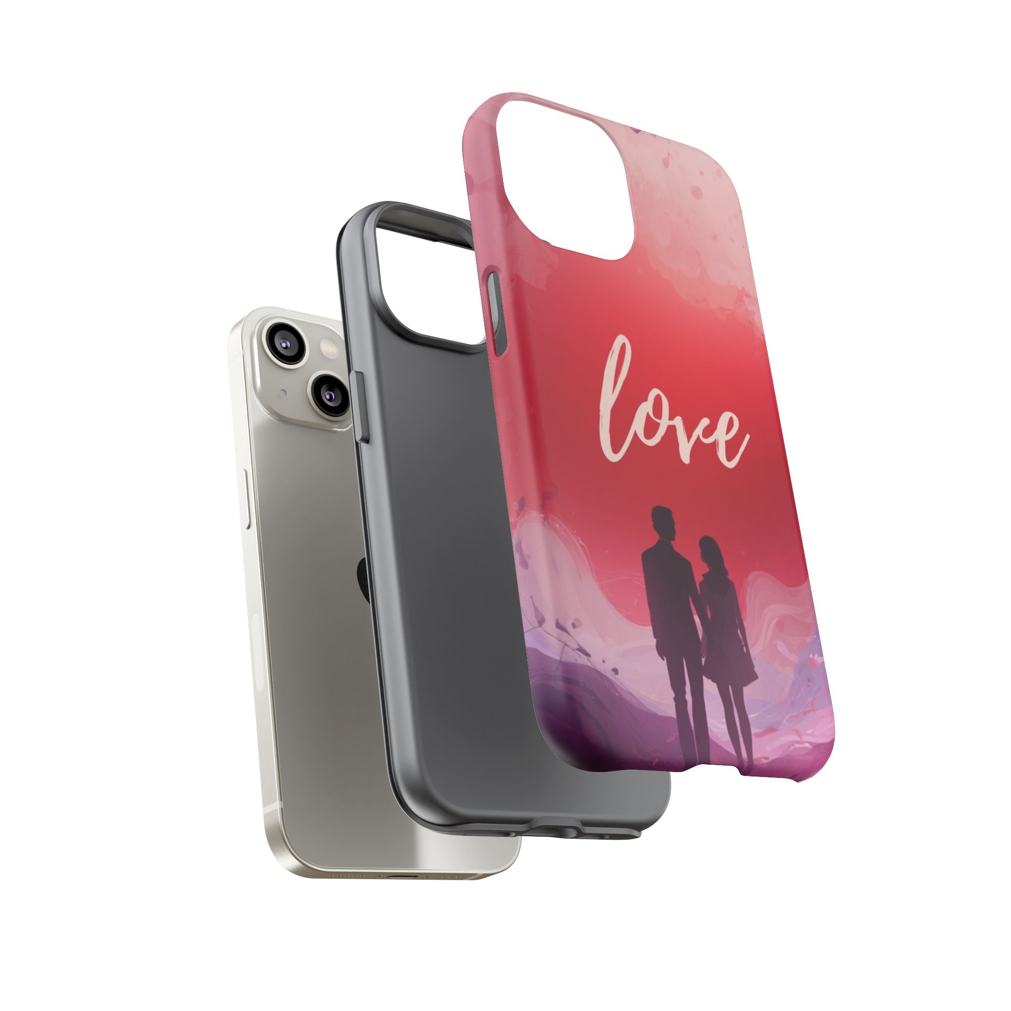 Phone Case — Couple Silhouette Love Protective Tough Case
