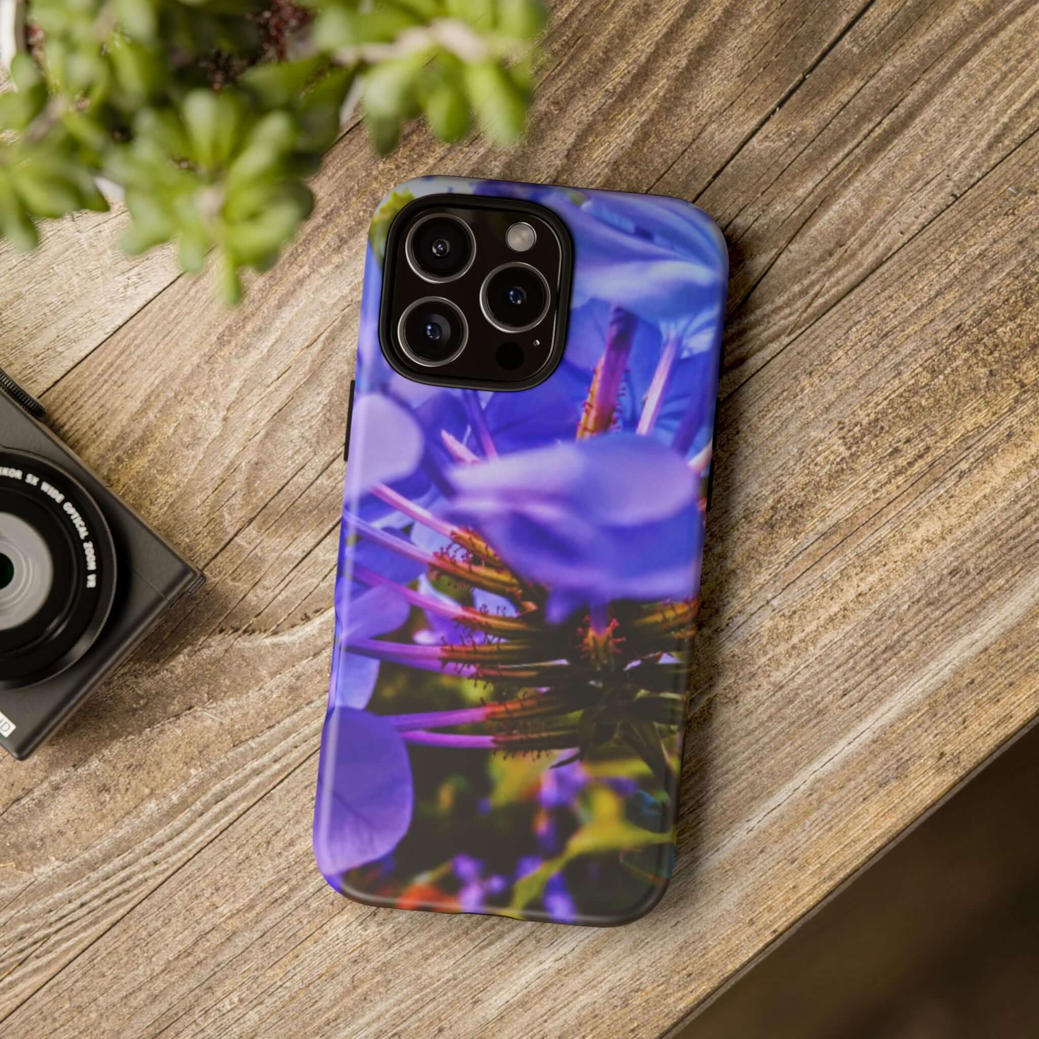 Blue Hydrangea Stem Protective Tough Case