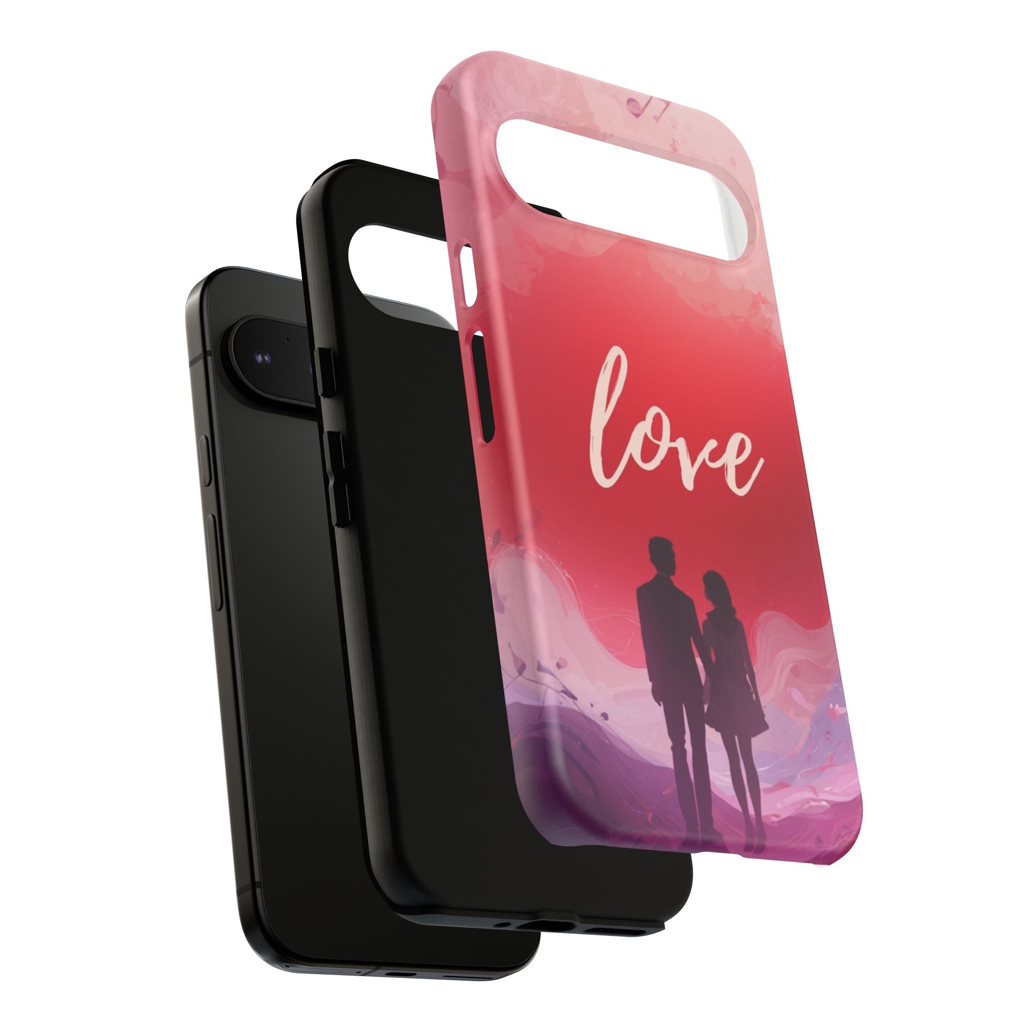 Phone Case — Couple Silhouette Love Protective Tough Case