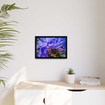 Blue Hydrangea Stem Canvas Wall Art