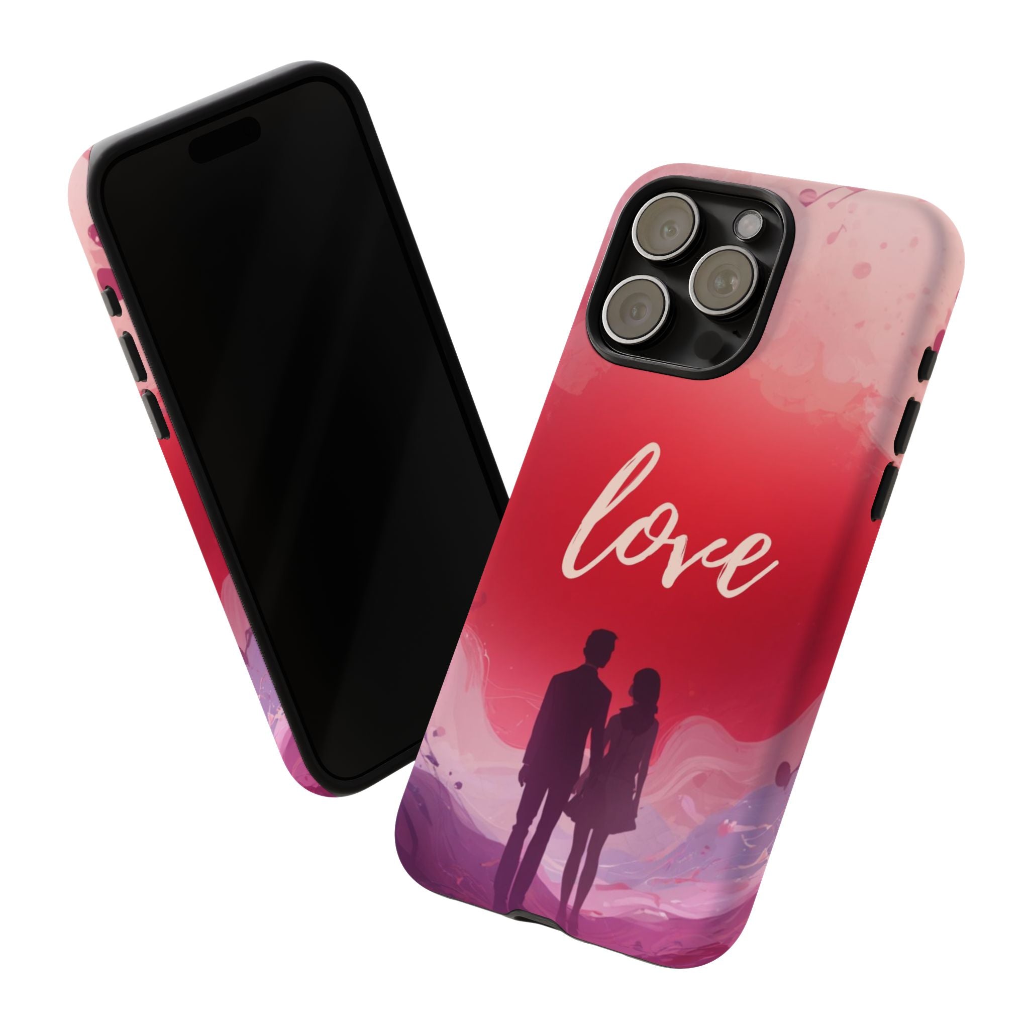 Phone Case — Couple Silhouette Love Protective Tough Case