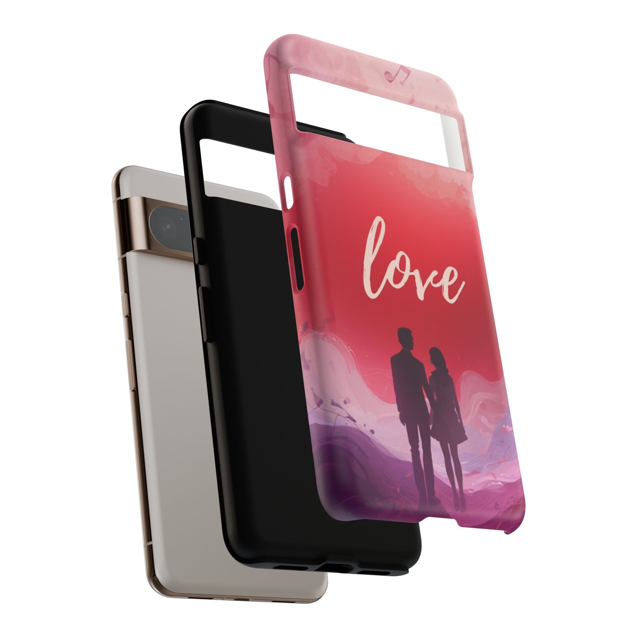 Phone Case — Couple Silhouette Love Protective Tough Case