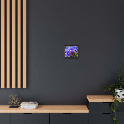 Blue Hydrangea Stem Canvas Wall Art
