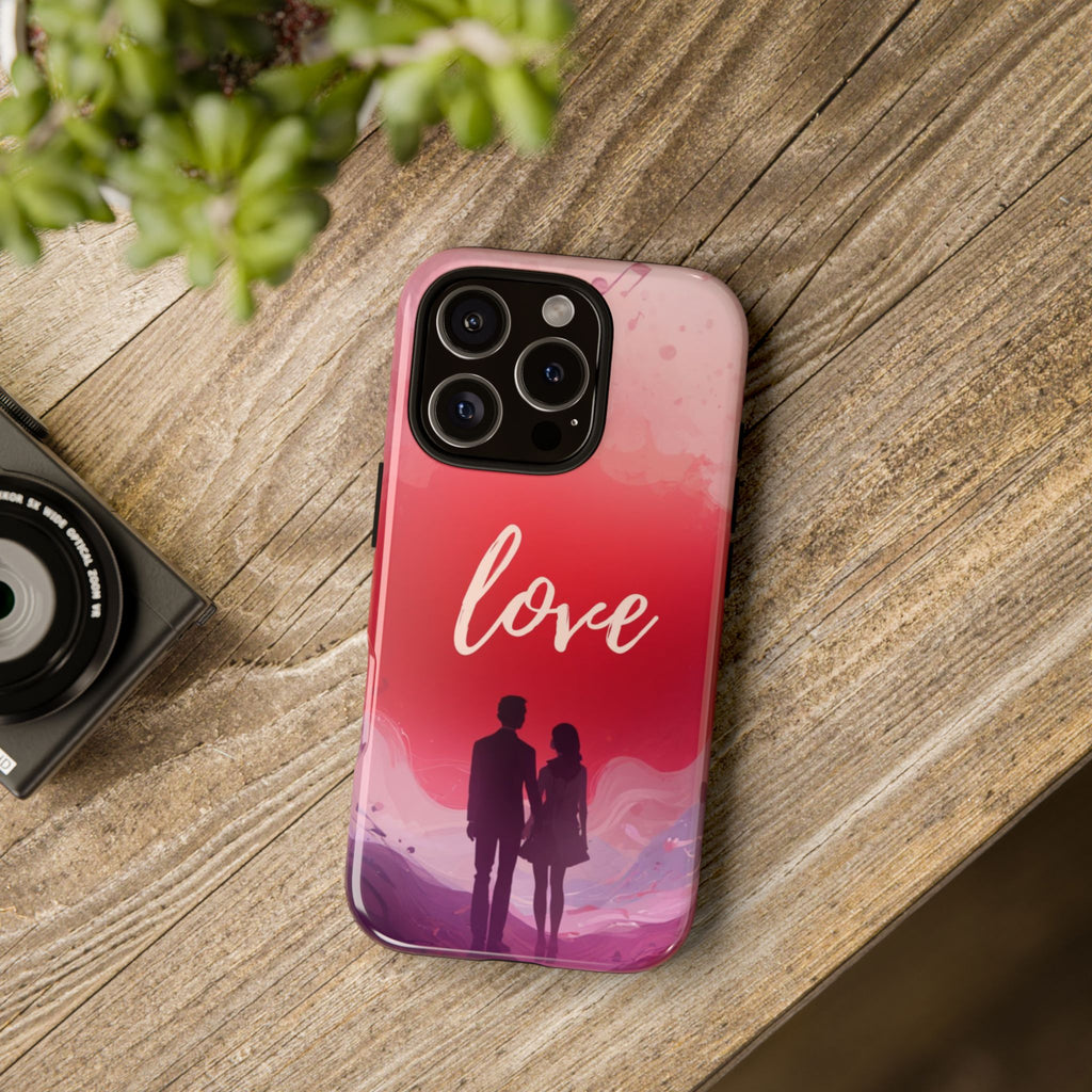 Phone Case — Couple Silhouette Love Protective Tough Case