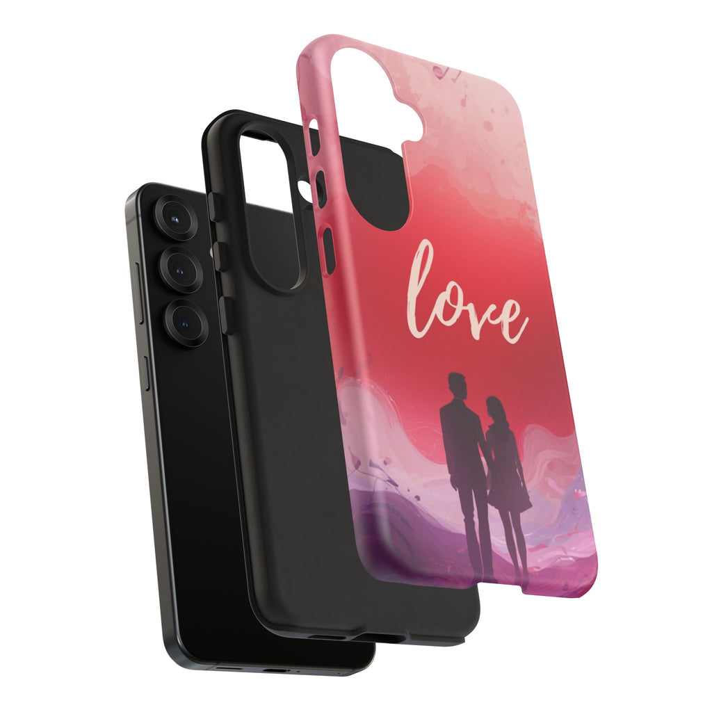 Phone Case — Couple Silhouette Love Protective Tough Case