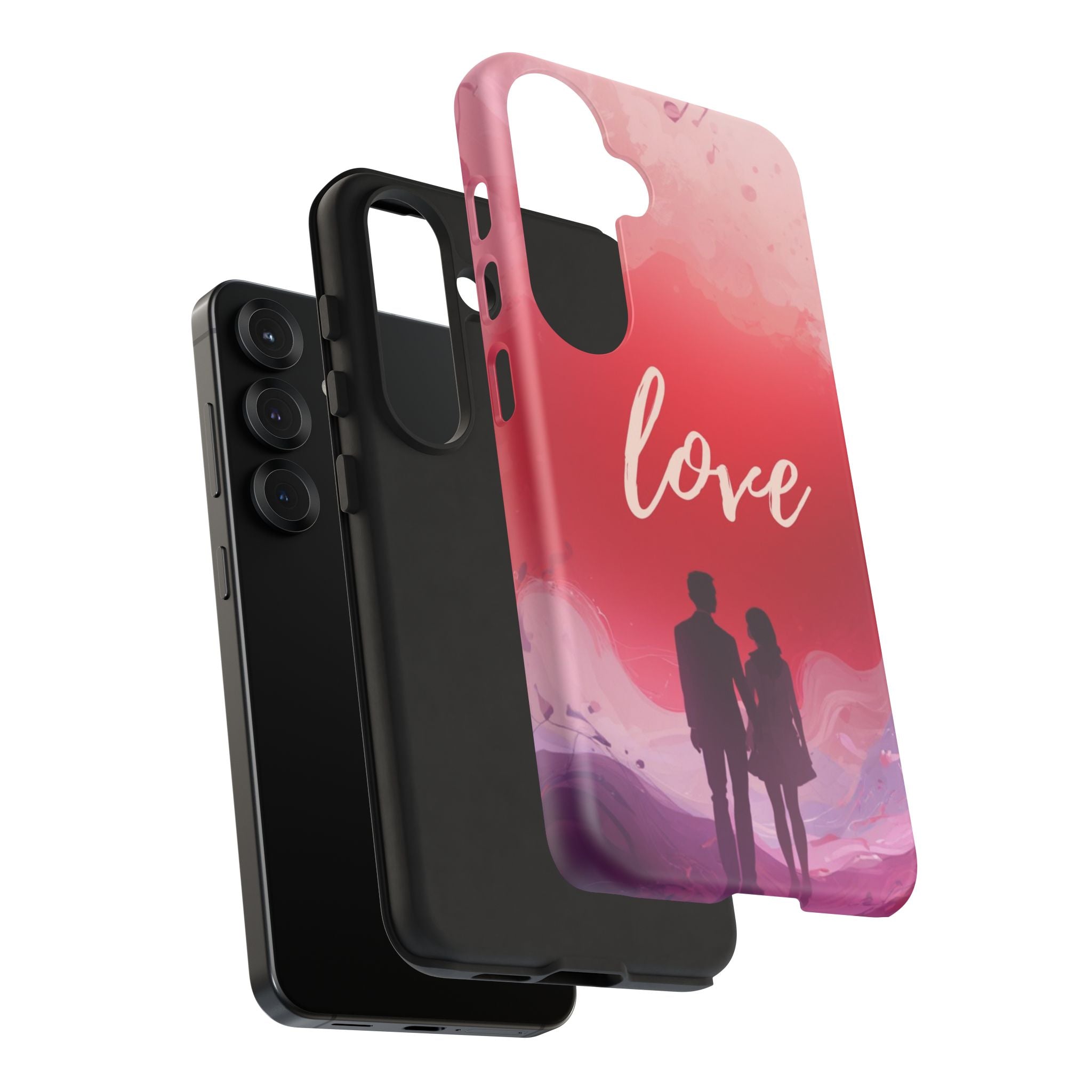Phone Case — Couple Silhouette Love Protective Tough Case