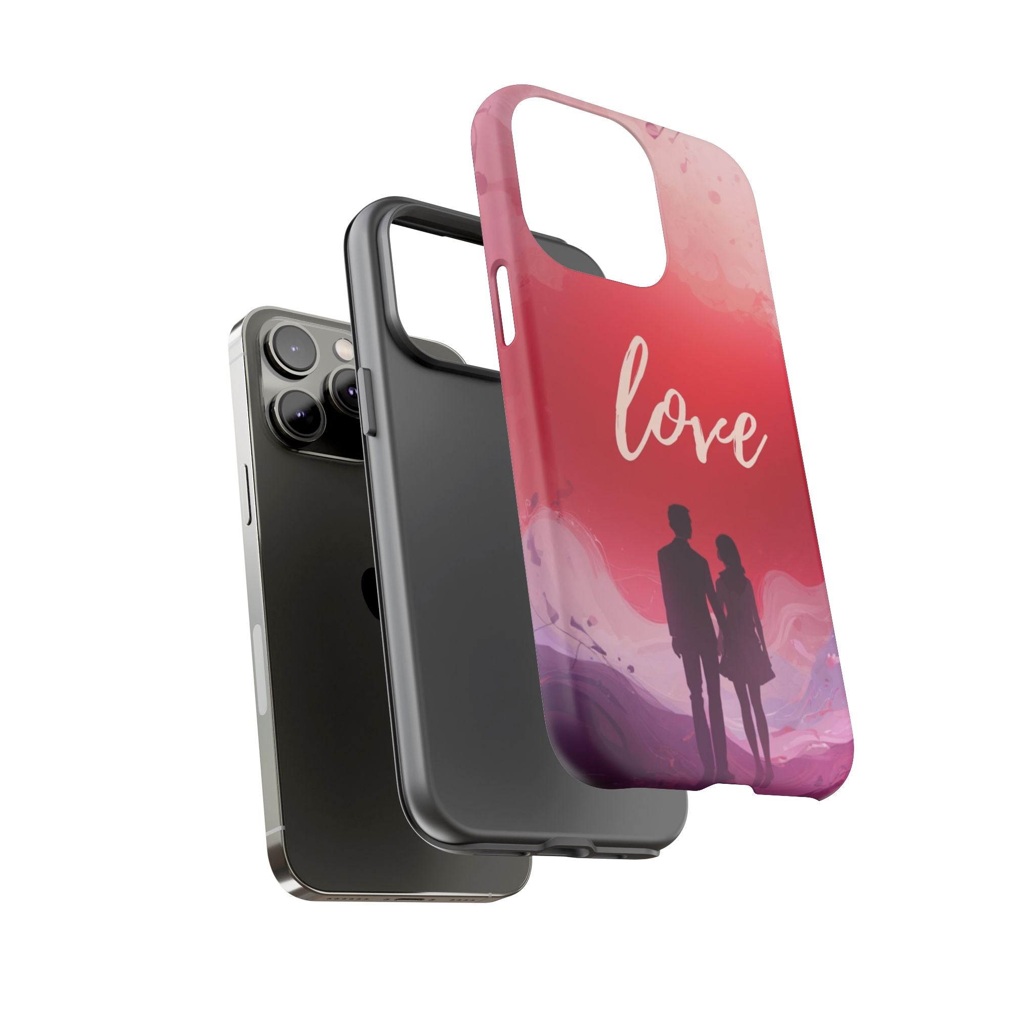 Phone Case — Couple Silhouette Love Protective Tough Case