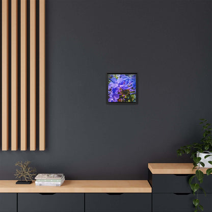 Blue Hydrangea Stem Canvas Wall Art