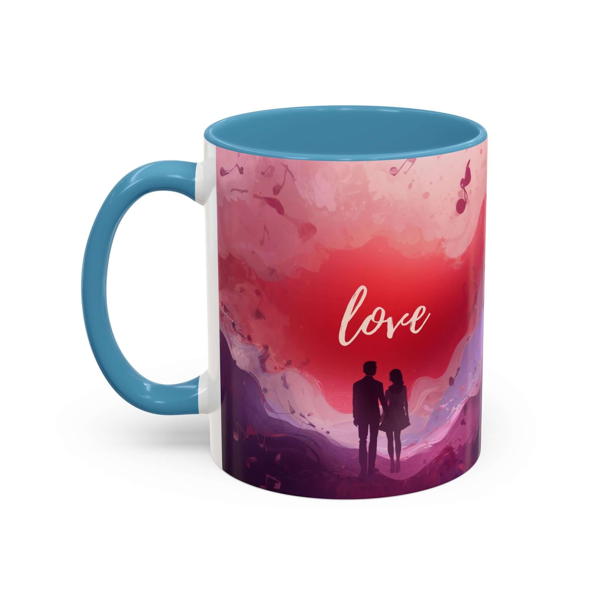 Couple Silhouette Love Mug Accent Coffee Mug 11oz 15oz