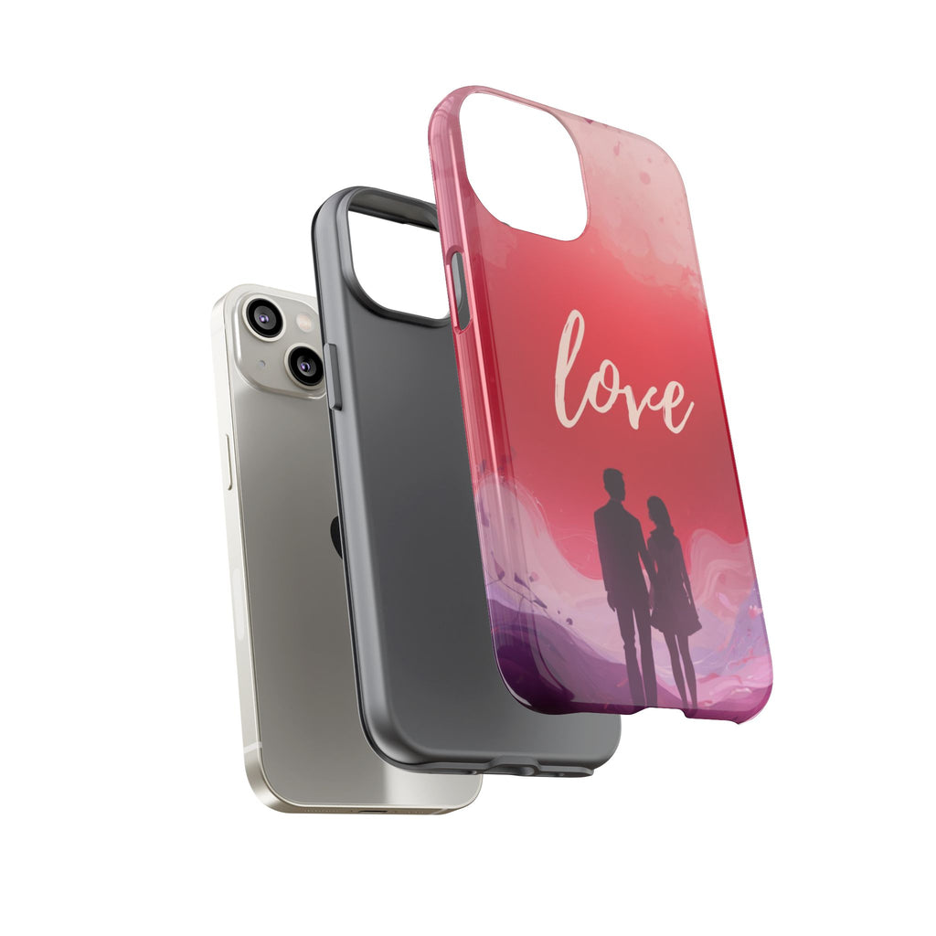 Phone Case — Couple Silhouette Love Protective Tough Case