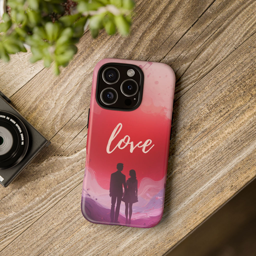 Phone Case — Couple Silhouette Love Protective Tough Case