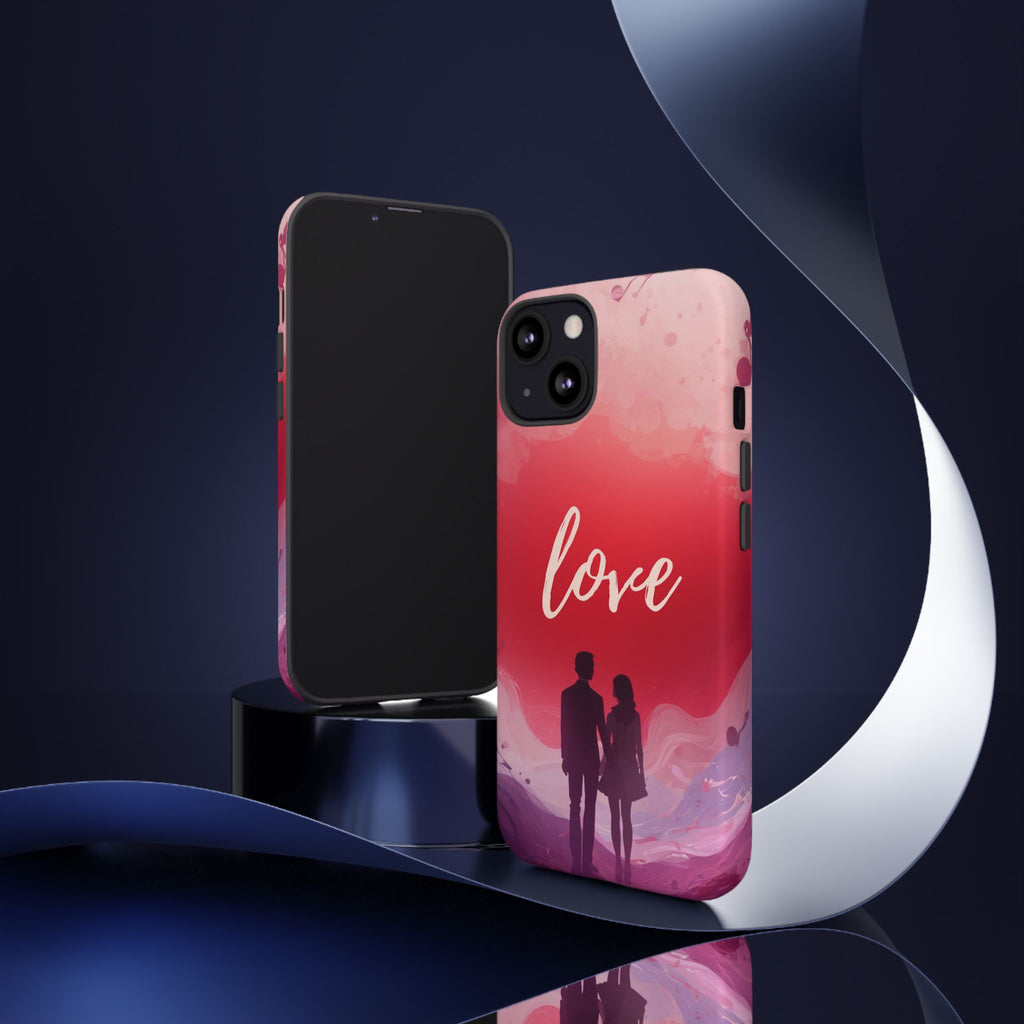 Phone Case — Couple Silhouette Love Protective Tough Case