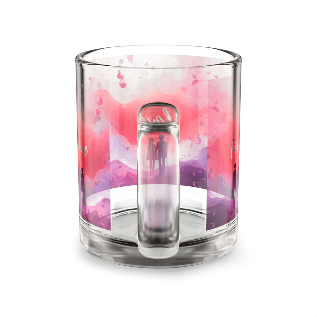 Couple Silhouette Love Glass Mug 10oz 