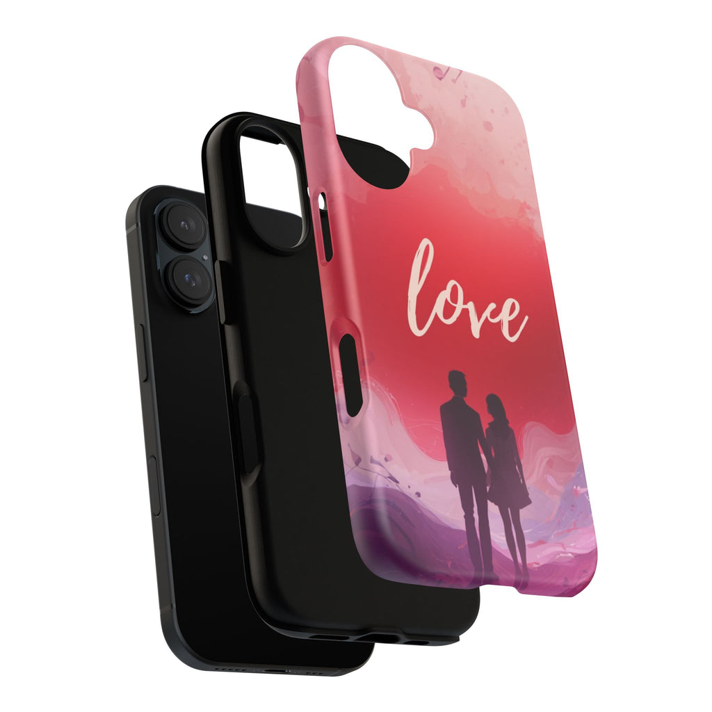 Phone Case — Couple Silhouette Love Protective Tough Case