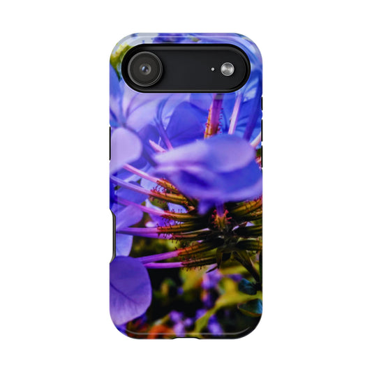 Blue Hydrangea Stem Magnetic Impact-Resistant iPhone 17 Air Case