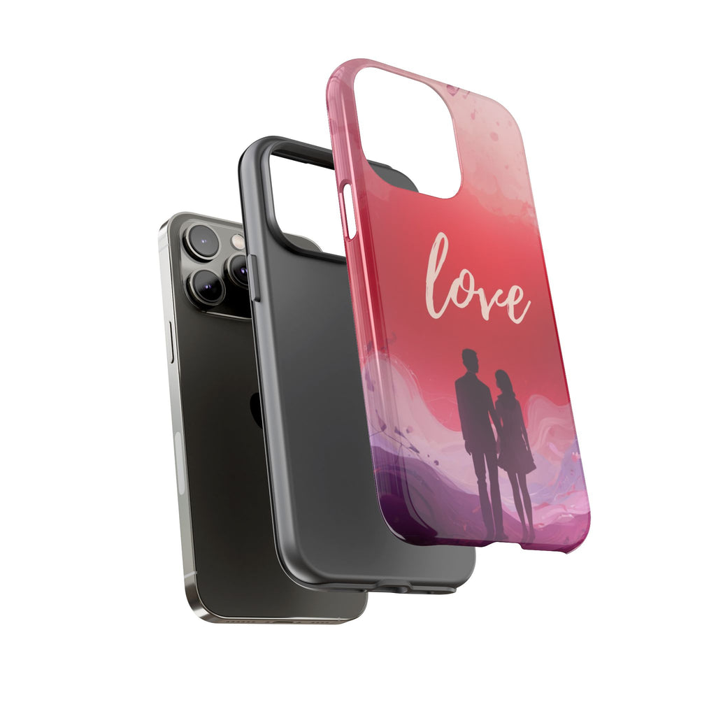 Phone Case — Couple Silhouette Love Protective Tough Case