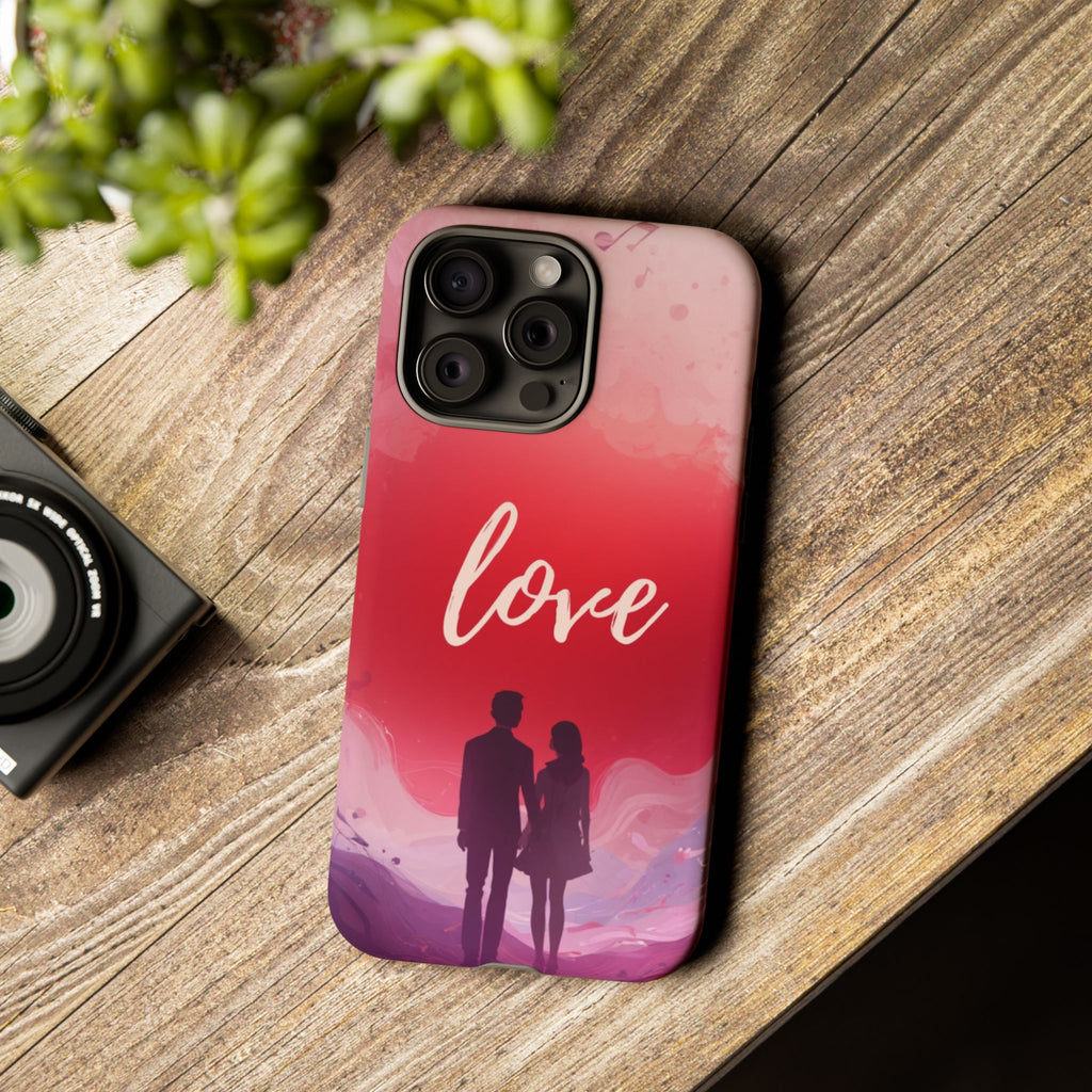 Phone Case — Couple Silhouette Love Protective Tough Case