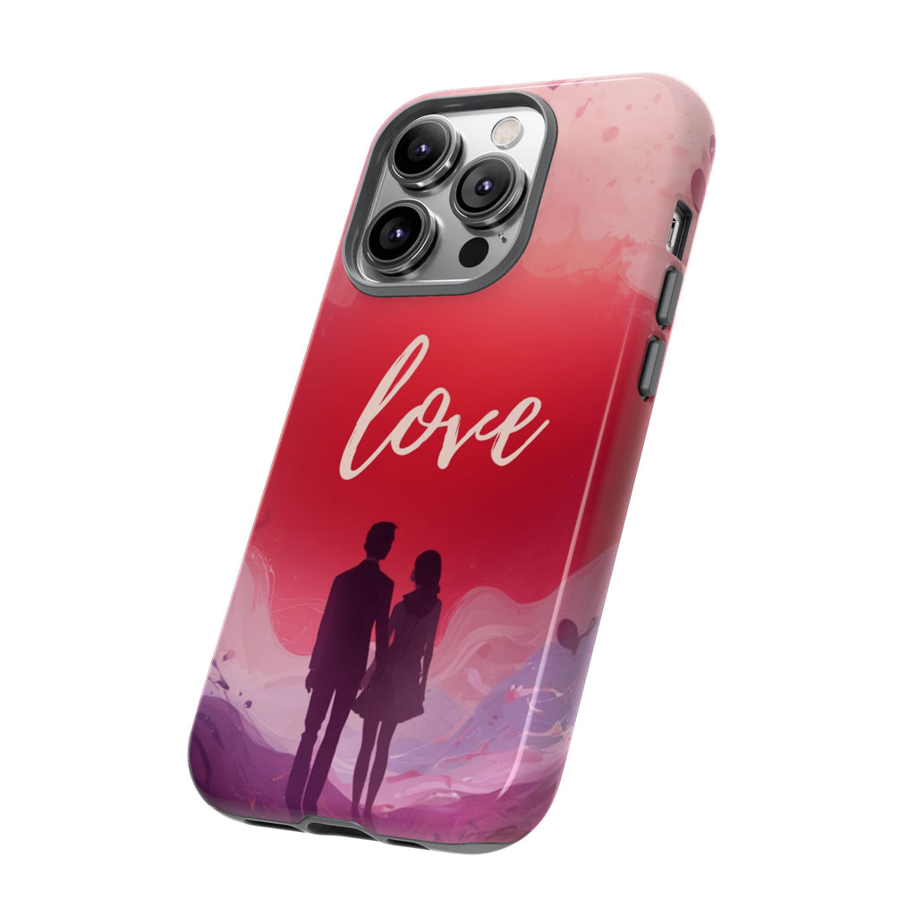 Phone Case — Couple Silhouette Love Protective Tough Case