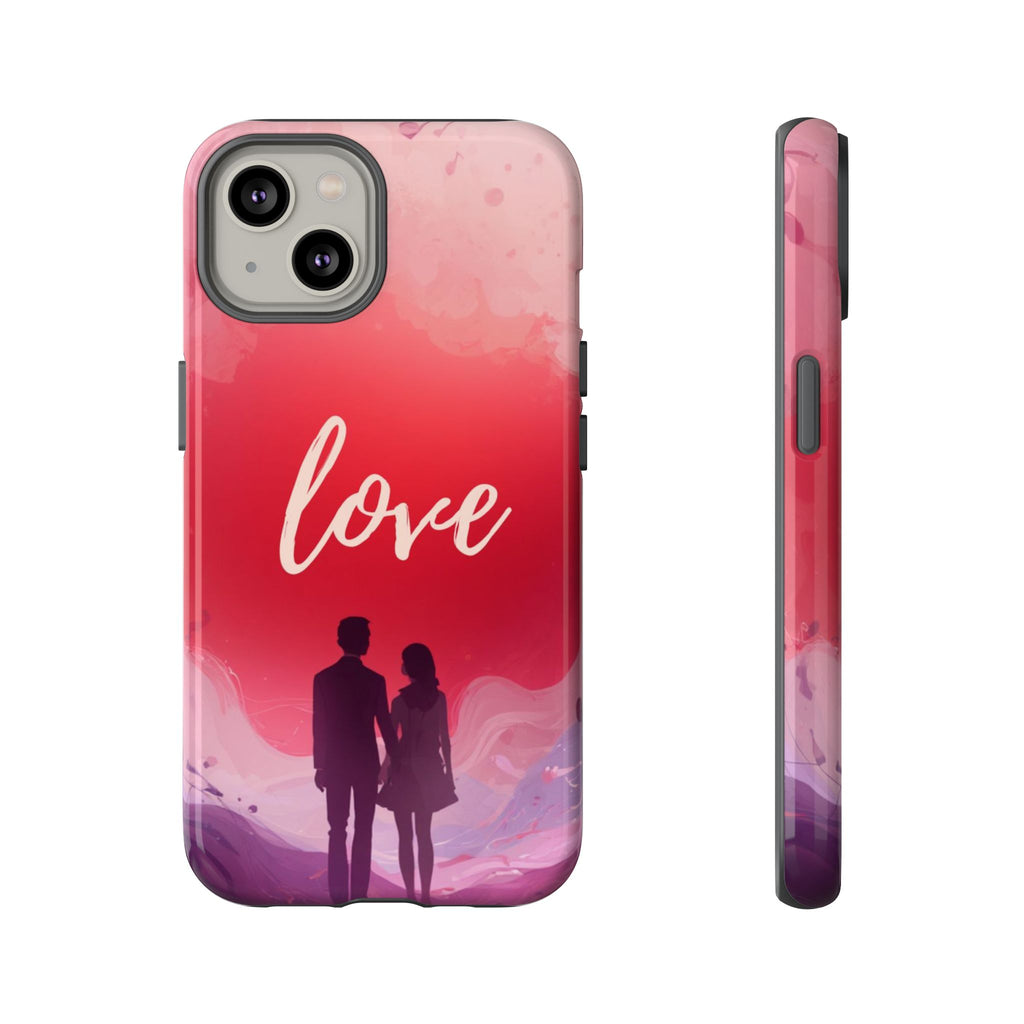 Phone Case — Couple Silhouette Love Protective Tough Case