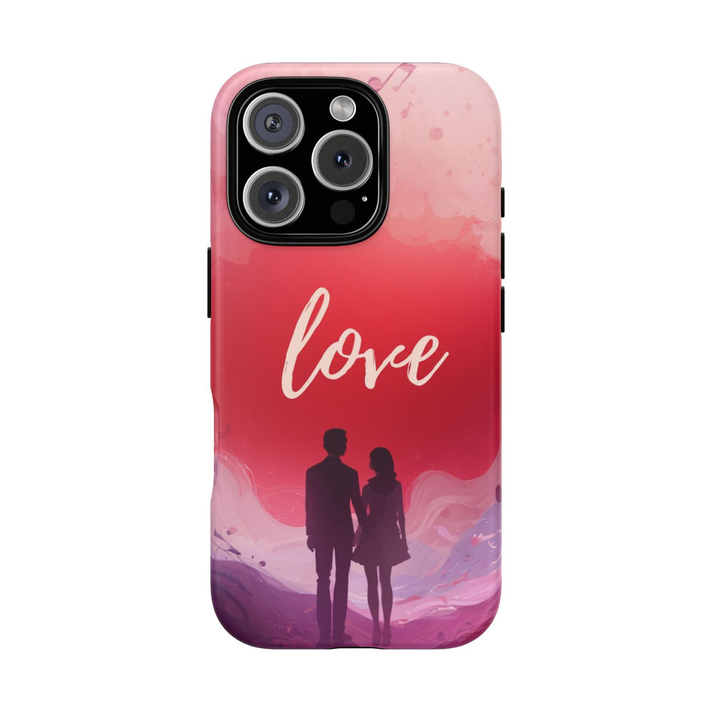 Phone Case — Couple Silhouette Love Protective Tough Case