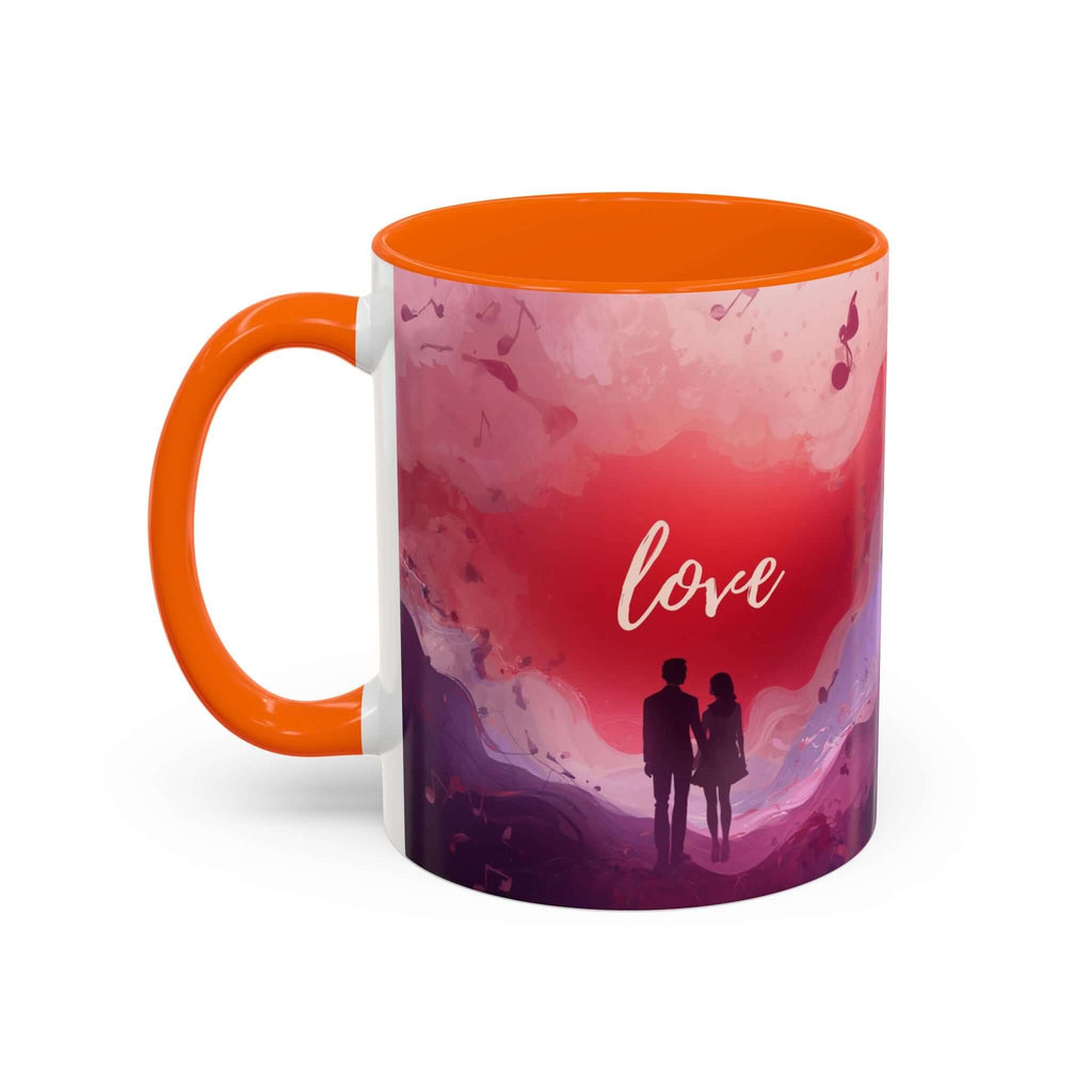 Couple Silhouette Love Mug Accent Coffee Mug 11oz 15oz