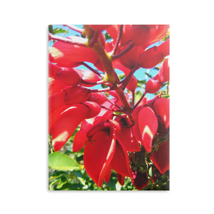 View details for Floral Hardcover Notebook — Tropical Red Blossom Puffy Cover Floral Hardcover Notebook — Tropical Red Blossom Puffy Cover