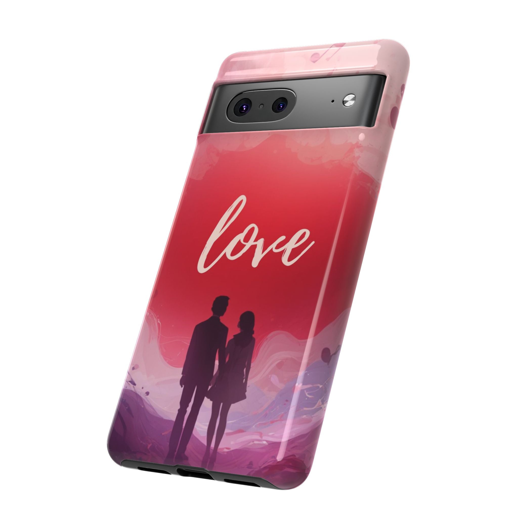 Phone Case — Couple Silhouette Love Protective Tough Case