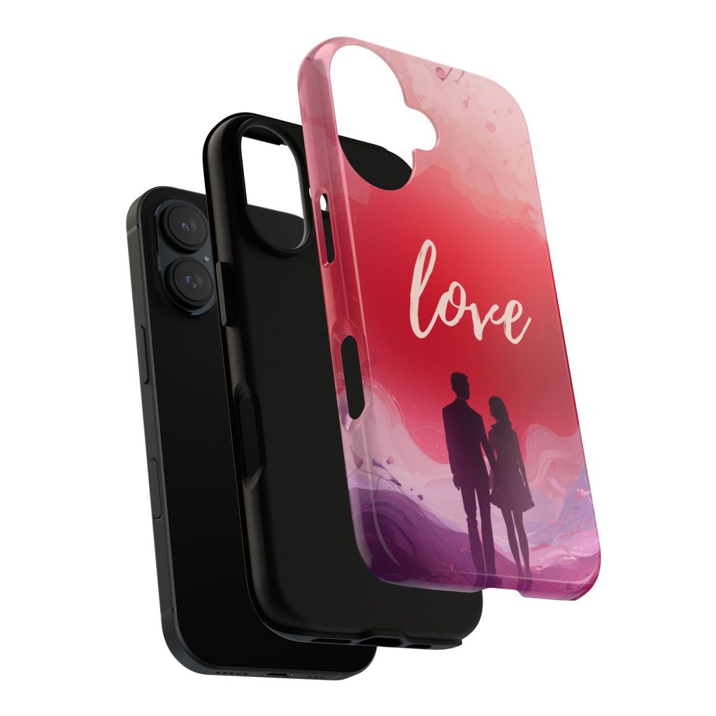 Phone Case — Couple Silhouette Love Protective Tough Case