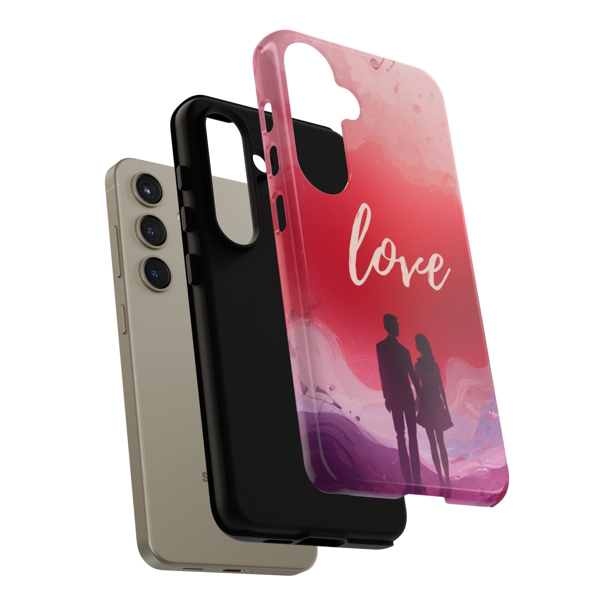 Phone Case — Couple Silhouette Love Protective Tough Case