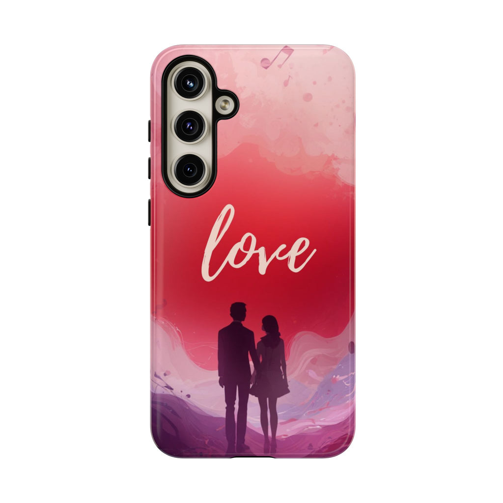 Phone Case — Couple Silhouette Love Protective Tough Case