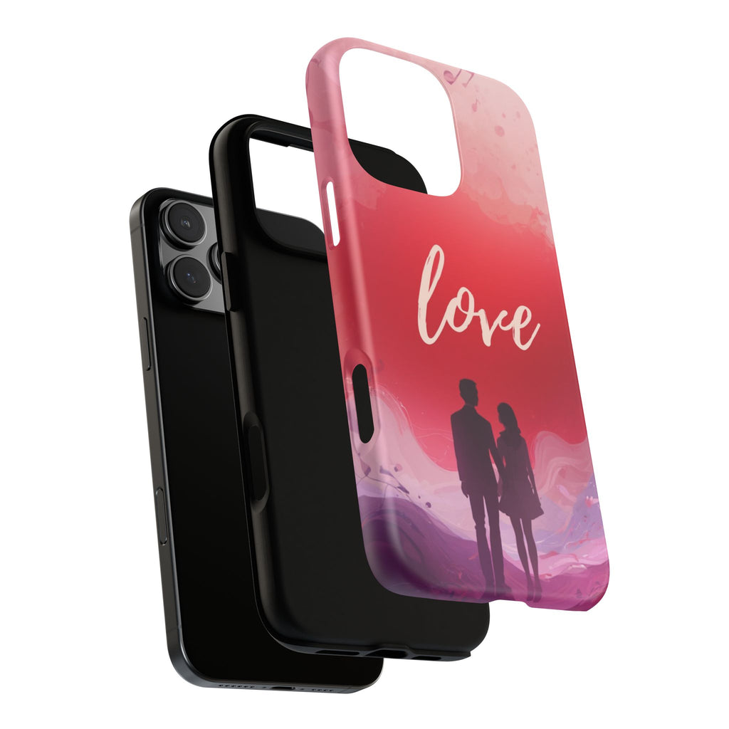 Phone Case — Couple Silhouette Love Protective Tough Case