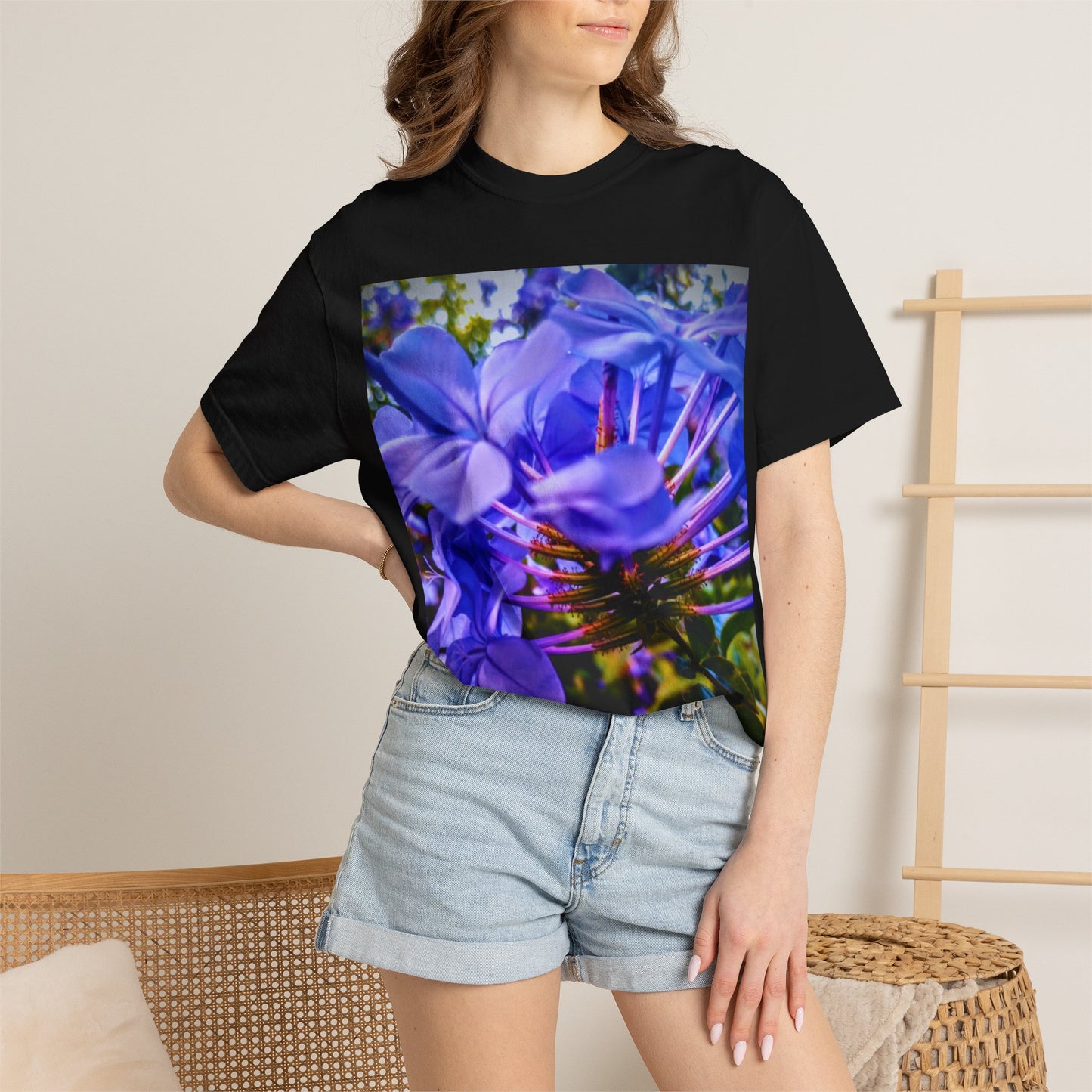 Blue Hydrangea Stem T-Shirt