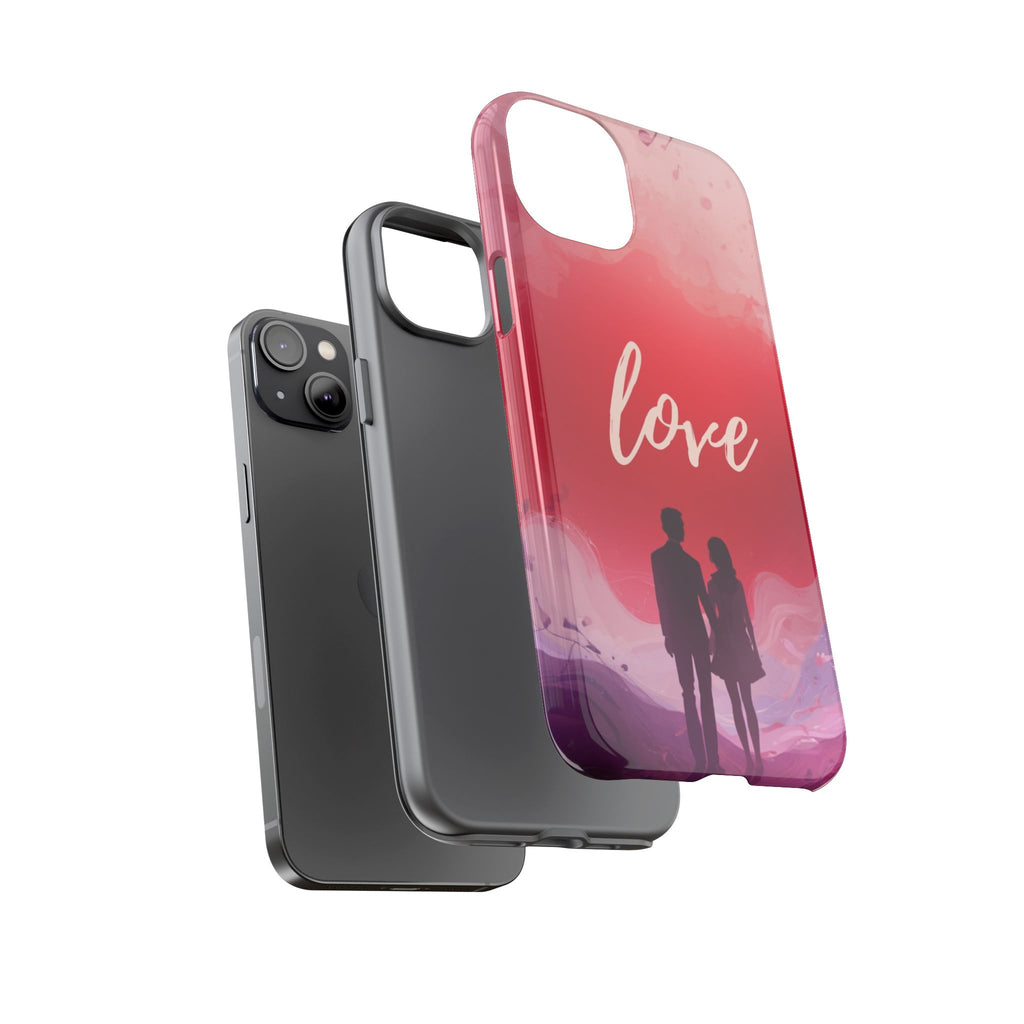 Phone Case — Couple Silhouette Love Protective Tough Case