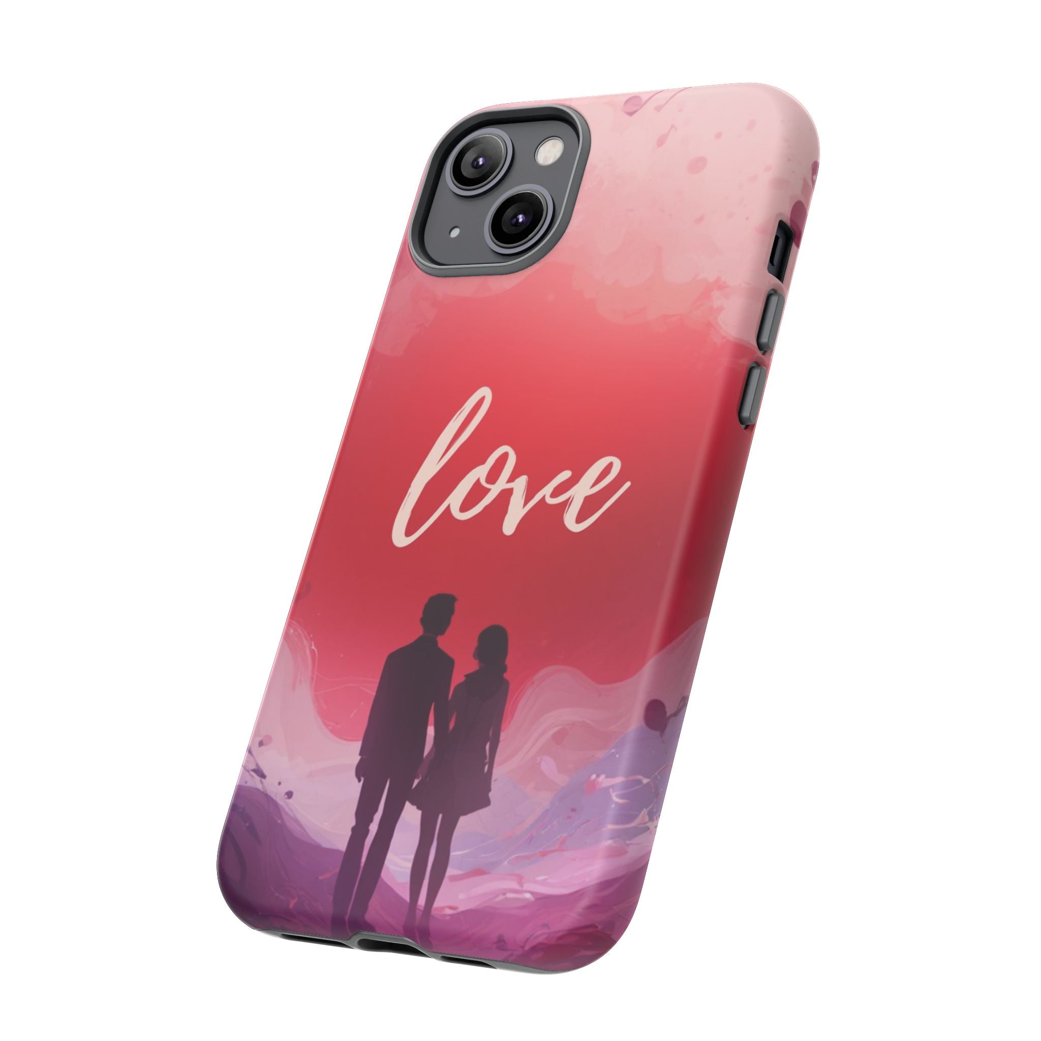 Phone Case — Couple Silhouette Love Protective Tough Case