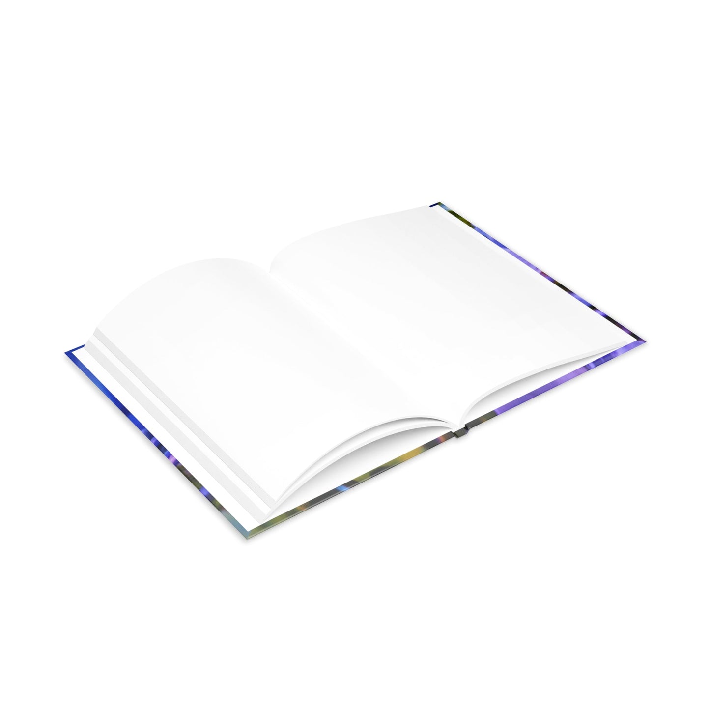 Blue Hydrangea Stem Puffy Hardcover Notebook