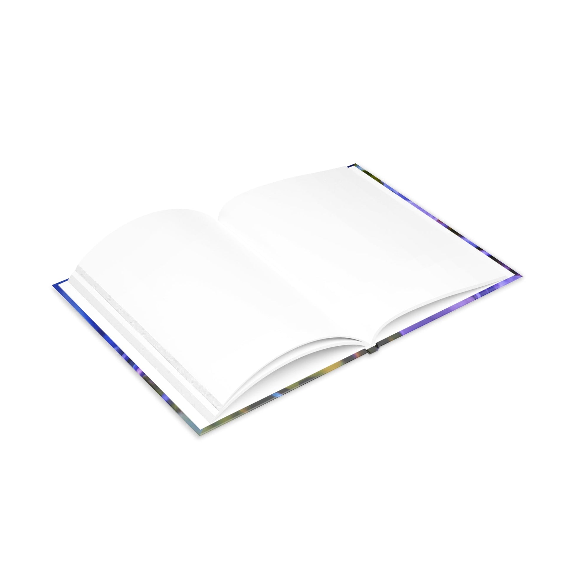 Blue Hydrangea Stem Puffy Hardcover Notebook